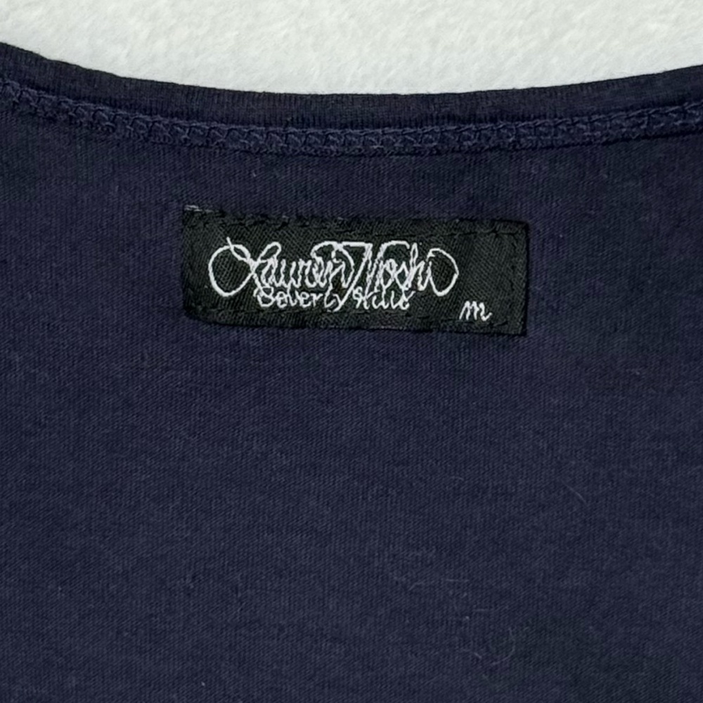 Lauren Moshi Navy Tank with Yellow Paisley Smile - Picture 10 of 12